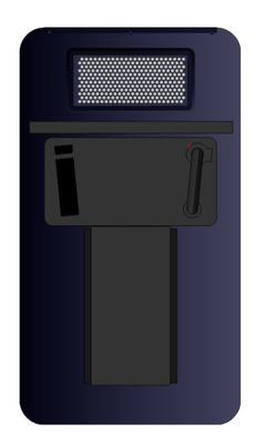 TS- Shelt 3 Police Anti Riot Shield  / Security Police Bulletproof Shield