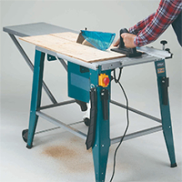 Portable Electric  AC Bench saw enabling smoother cutting of large workpieces