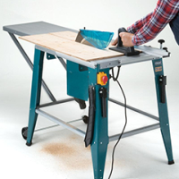 Portable Electric  AC Bench saw enabling smoother cutting of large workpieces