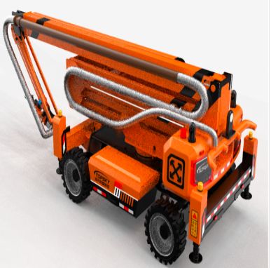 Aerial spray fire extinguishing robot