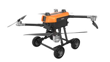 Integrated remote control Land air amphibious drone equipped with a large capacity battery and efficient motor