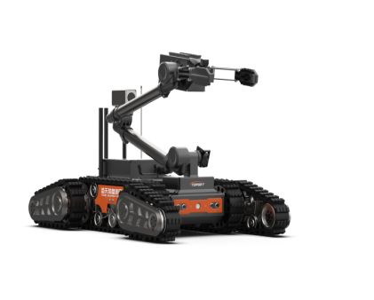 Medium-Sized Bomb Disposal Robot with 6-Degree-of-Freedom Robotic Arm 55KG Maximum Lifting Weight and 35° Climbing Ability