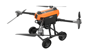 Integrated remote control Land air amphibious drone equipped with a large capacity battery and efficient motor