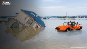 capacity: 6 people amphibious boat Adopting a wheeled chassis travel on all terrains