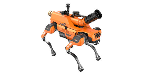 مستوى الحماية IP67 متعدد الوظائف الكلب الروبوت الذكي لإطفاء الحرائق ذو الأربع أرجل