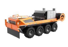 مركبة إطفاء البراري البرمائية على جميع الأراضي 8 × 8 مغطاة مضادة للحريق مواد مضادة للنار