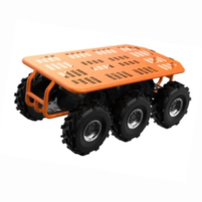 قابلة للتخصيص 6X6 الفرق الروبوت عجلات الهيكل الثقيل