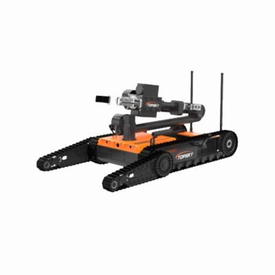 روبوت للتخلص من الذخائر المتفجرة خفيفة الوزن ذو ذراع روبوتية ذات 7 درجات حرية وقدرة على تسلق منحدر 45 درجة