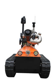 السرعة القصوى: 0-1.6m / s ، جهاز التحكم عن بعد ، تغيير سرعة ستبليس Quick Deployment Robot Automatic Fire Fighting Robot